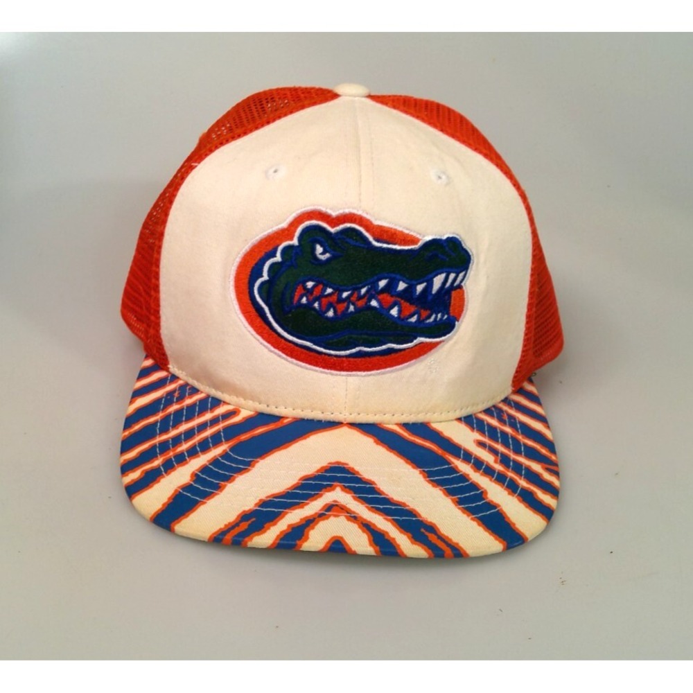Florida Gators Hat Snapback Mesh Trucker Zubaz Style Brim Top of the World NCAA